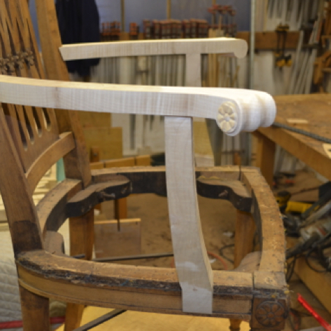 Arm complete side view. Arm complete side view.